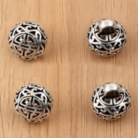 Bali Sterling Silver Pendants, Tailandia, Roda plana, vazio, 11x12.60mm, Buraco:Aprox 2.8mm, 25PCs/Lot, vendido por Lot