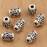 Thailand Sterling zilveren kralen, Thailand Sterling Silver, Ovaal, 5x6.80mm, Gat:Ca 1.9mm, 40pC's/Lot, Verkocht door Lot