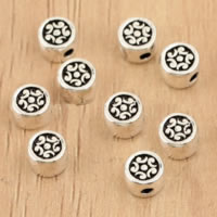 Thajsko Sterling Silver Korálky, Flat Round, 4.50x3.10mm, Otvor:Cca 1mm, 70PC/Lot, Prodáno By Lot