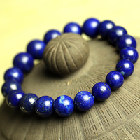 Naturliga Lapis Lazuli armband, Rund, olika storlek för val, Säljs av Strand