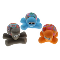 Polymer Clay Beads Turtle handmade mixed colors Approx 1.5mm Sold By Bag