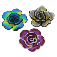 Polymer Clay Beads Flower handmade mixed colors Approx 1-1.5mm Sold By Bag