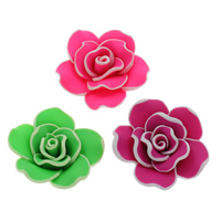 Polymer Clay Beads Flower handmade mixed colors Approx 1-1.5mm Sold By Bag