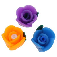 Polymer Clay Beads Flower handmade mixed colors 12mm Approx 1-1.5mm Sold By Bag