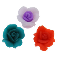 Polymer Clay Beads Flower handmade mixed colors Approx 1-1.5mm Sold By Bag