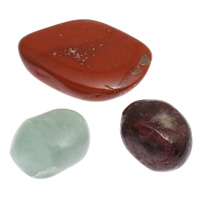 Mješoviti Gemstone perle, Dragi kamen, prirodan, nema rupe, 11x14x7mm-18x27x6mm, 128x120x12mm, 12Kutije/Lot, 25računala/Okvir, Prodano By Lot