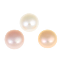 Hälften Borrade odlad sötvattenspärla pärlor, Freshwater Pearl, Dome, Halvborrade, fler färger för val, Grade AA, 11-12mm, Hål:Ca 0.8mm, 16Pairs/Bag, Säljs av Bag