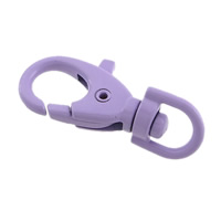 Zinklegering Kreeft Swivel Sluiting, Zinc Alloy, geschilderd, purper, lood en cadmium vrij, 38x15x7mm, Gat:Ca 4.5x7.5mm, 100pC's/Bag, Verkocht door Bag