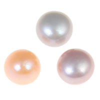 Hälften Borrade odlad sötvattenspärla pärlor, Freshwater Pearl, Dome, Halvborrade, fler färger för val, Grade AA, 6.5-7mm, Hål:Ca 0.8mm, 52Pairs/Bag, Säljs av Bag