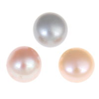 Hälften Borrade odlad sötvattenspärla pärlor, Freshwater Pearl, Dome, Halvborrade, fler färger för val, Grade AA, 8.5-9mm, Hål:Ca 0.8mm, 30Pairs/Bag, Säljs av Bag