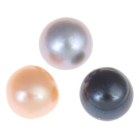 Hälften Borrade odlad sötvattenspärla pärlor, Freshwater Pearl, Dome, Halvborrade, fler färger för val, Grade AA, 7.5-8mm, Hål:Ca 0.8mm, 33Pairs/Bag, Säljs av Bag