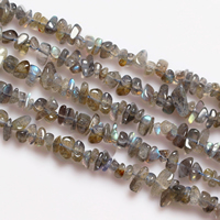 Perline Labradorite, Pepite, naturale, 4-7mm, Foro:Appross. 1-2mm, Lunghezza Appross. 15 pollice, 10Strandstrefolo/lotto, 120PC/filo, Venduto da lotto