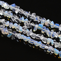 Zee Opaal Kralen, Sea Opal, Nuggets, 4-7mm, Gat:Ca 1-2mm, Lengte Ca 15 inch, 10strengen/Lot, 120pC's/Strand, Verkocht door Lot