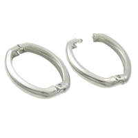 Brass Twister Clasp platinum color plated nickel lead & cadmium free Sold By Bag