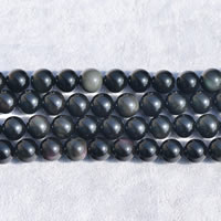 Natural Black Obsidian Beads Round Length Approx 15 Inch Sold By Lot