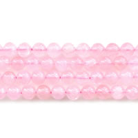 Természetes rózsakvarc gyöngy, Rose Quartz, Kerek, különböző méretű a választás, Naponta eladott Kb 15 inch Strand