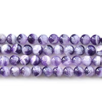 Granos Amethyst naturales, amatista, Esférico, Birthstone de febrero & diverso tamaño para la opción, longitud aproximado 15 Inch, Vendido por Grupo