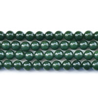 Dyed Jade Beads Round green Length Approx 15 Inch Sold By Lot