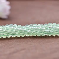 Prehnite Helmi, Pyöreä, grade AAAAA, 6mm, Reikä:N. 0.7mm, 65PC/Strand, Myyty Per N. 15 tuuma Strand