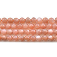 Sunstone Helmi, Pyöreä, luonnollinen, erikokoisia valinnalle, grade AA, Myyty Per N. 15 tuuma Strand