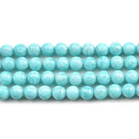 Perles amazonite, Rond, naturel, normes différentes pour le choix, Vendu par Environ 15 pouce brin