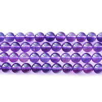 Natural Amethyst Beads Round February Birthstone Sold Per Approx 15 Inch Strand