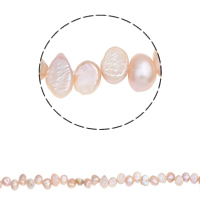 Barokna Kulturan Slatkovodni Pearl perle, prirodan, roze, 6-7mm, Rupa:Približno 0.8mm, Prodano Per Približno 14.4 inčni Strand