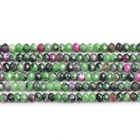 Ruby i Zoisite Bead, naturlig, olika storlek för val & fasetterad, Grade AAAAA, Såld Per Ca 15 inch Strand