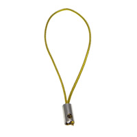 Lariat de courroie de téléphone portable, corde en nylon, avec laiton, Placage de couleur platine, Jaune, protéger l'environnement, sans nickel, plomb et cadmium, 0.70mm, Longueur Environ 2.1 pouce, 1000Strandstoron/lot, Vendu par lot