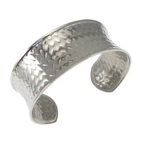 Nerez Cuff náramek, Původní barva, 27mm, Vnitřní průměr:Cca 67x53mm, Délka Cca 8 inch, 2PC/Lot, Prodáno By Lot