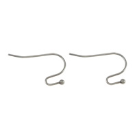 Cruach dhosmálta Hook Earwire, dath bunaidh, 8-10x20-21x1mm, 500Péirí/Mála, Díolta De réir Mála