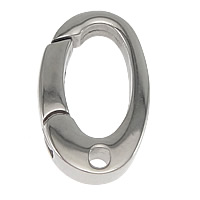 Rustfrit stål centrale lås, Stainless Steel, oprindelige farve, 9.50x15x3mm, Hole:Ca. 1.5mm, 20pc'er/Lot, Solgt af Lot