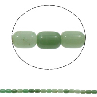 Aventurine Glas Bead, Colún, nádúrtha, 10x14mm, Poll:Thart 1mm, Thart 28ríomhairí pearsanta/Snáithe, Díolta Per Thart 14.9 Inse Snáithe