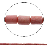 Rhodoniet kralen, Rhodonite, Kolom, natuurlijk, 10x14mm, Gat:Ca 1mm, Ca 28pC's/Strand, Per verkocht Ca 15.7 inch Strand