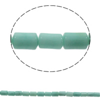 Amazonite Χάντρες, Αμαζόνιος, Στήλη, φυσικός, 10x14mm, Τρύπα:Περίπου 1mm, Περίπου 28PCs/Strand, Sold Per Περίπου 15.7 inch Strand