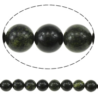 Perles de Serpentine russes, Rond, naturel, 10mm, Trou:Environ 1mm, Longueur Environ 15.5 pouce, 10Strandstoron/lot, Vendu par lot