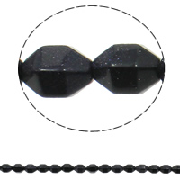 Blue Goldstone Beads, natuurlijk, 10x15mm, Gat:Ca 1mm, 28pC's/Strand, Per verkocht Ca 15.7 inch Strand