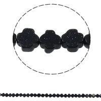 Blue Goldstone Beads, Oversteken, natuurlijk, 8x4mm, Gat:Ca 1mm, 50pC's/Strand, Per verkocht Ca 16 inch Strand