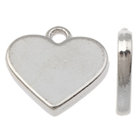 Zinc Alloy Pendant Heart plated lead & cadmium free Approx 2mm Sold By Bag