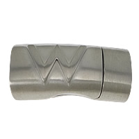 Fermoir magnétique en acier inoxydable, rectangle, couleur originale, 27x13x11mm, Trou:Environ 11x7mm, 10PC/lot, Vendu par lot