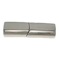 Stainless Steel Magnetic Clasp Rectangle original color Approx Sold By Lot