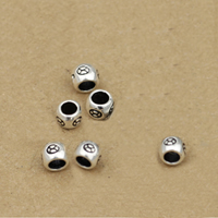 Ciondoli in argento sterlina Bali, Tailandia, Ciambella, 4.7mm, Foro:Appross. 1-3mm, 60PC/lotto, Venduto da lotto