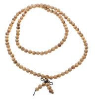 108 Mala kralen, Phoebe, met nylon elastiek, Ronde, boeddhistische sieraden, koffie kleur, 8mm, Lengte Ca 33 inch, 5strengen/Bag, 108pC's/Strand, Verkocht door Bag