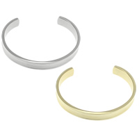 Roestvrij staal Manchet Bangle, plated, open & verschillende grootte voor keus, meer kleuren voor de keuze, Verkocht door PC