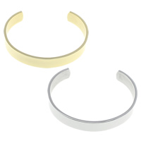 Roestvrij staal Manchet Bangle, plated, open & verschillende grootte voor keus, meer kleuren voor de keuze, Verkocht door PC