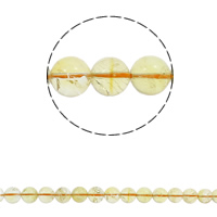 Grânulos de citrino naturais, Cristal amarelo, Roda, Novembro Birthstone & tamanho diferente para a escolha, Buraco:Aprox 1.5mm, vendido para Aprox 15.7 inchaltura Strand