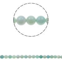 Amazonite Pärlor, Amazonit, Rund, naturlig, olika storlek för val, Grade AB, Hål:Ca 1.5mm, Såld Per Ca 15.7 inch Strand