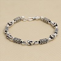 An Téalainn Sterling Silver Bracelet, 6mm, Díolta Per Thart 8.2 Inse Snáithe