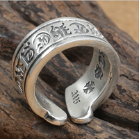 Tailandia Anillo de dedo Cuff, ajustable, 10mm, tamaño:9, 2PCs/Grupo, Vendido por Grupo