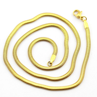 Chaîne collier , acier inoxydable, Placage de couleur d'or, normes différentes pour le choix & chaîne de chevrons, Longueur Environ 19.6 pouce, 10Strandstoron/lot, Vendu par lot